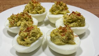 Instant Pot Avocado Deviled Eggs