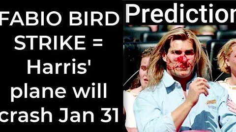 Prediction - FABIO BIRD STRIKE = Harris' plane will crash Jan 31