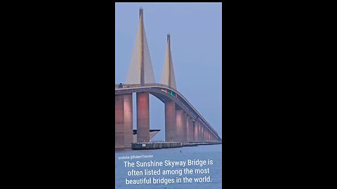 The Sunshine Skyway Bridge is often listed among the most beautiful bridges