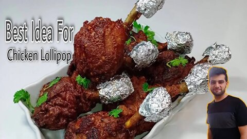 Best & Simple Idea to Make Crispy #Chicken #Lollipop | Eid Special | Subtitle English Malay | PMF