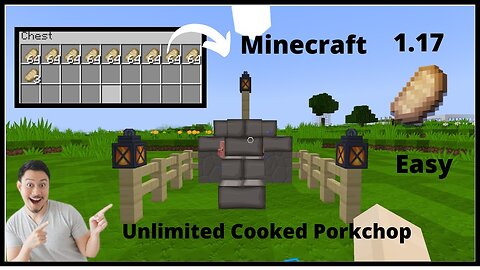 How To Make Cooked Porkchop Farm In Minecraft || Easy Food Farm