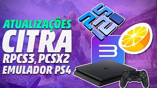 GRANDE ATUALIZAÇÃO para o citra, RPCS3 revoluciona, atualizações para PCSX2 e emulador de PS4