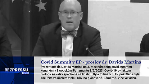 Covid Summit v Evropském parlamentu - proslov dr. Davida Martina
