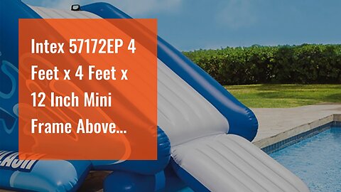 Intex 57172EP 4 Feet x 4 Feet x 12 Inch Mini Frame Above Ground Outdoor Backyard Swimming Pool...