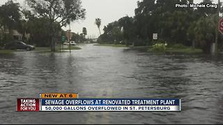 50K gallons of wastewater overflows in St. Pete