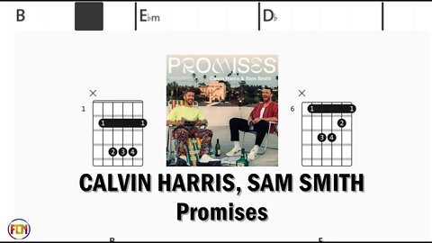 CALVIN HARRIS, SAM SMITH Promises - (Chords & Lyrics like a Karaoke) HD