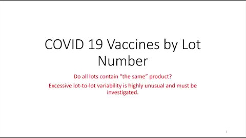 Covid Vaccine Variability Between Lots