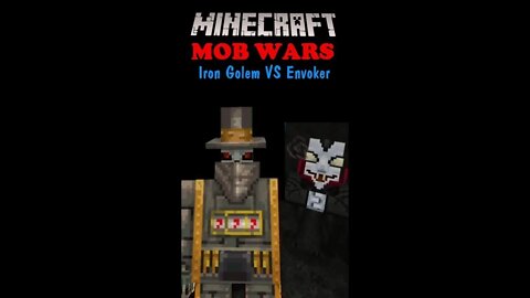 Iron Golem VS Evoker Minecraft Battle To The Death