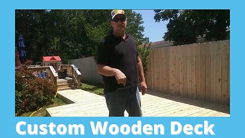 Finished Deck and Privacy Fence Job, Wooden deck and fence on a budget