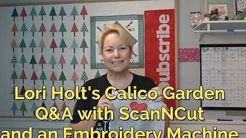 Using a ScanNCut and Simply Applique/BES4, Your Questions Answered!! Lori Holt Calico Garden Quilt.