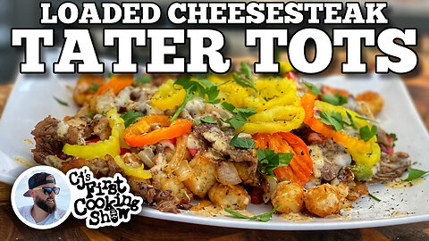 CJ's Loaded Cheesesteak Tater Tots | Blackstone Griddles