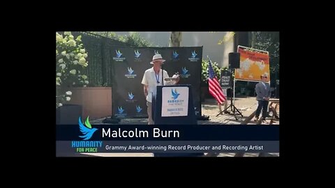 Malcolm Burn Humanity for Peace Rally NYC Aug 6, 2023