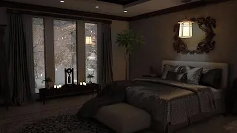 Relaxing Snowstorm with Soft Music Sounds for The Perfect Sleep: Sleeping Music, Studying, Relaxing