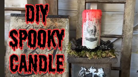 Craft a DIY Spooky Drippy Blood Candle | Easy Halloween Decoration