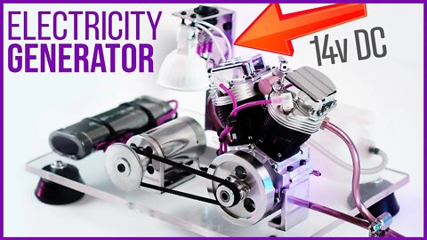 I Turn a Harley Davidson Engine Into an Electric DC Generator