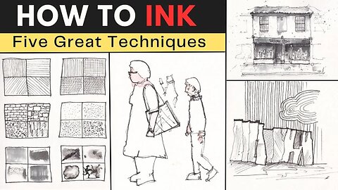 Inktober Unleashed: 5 Must-Try Ideas for Perfecting Your Pen and Ink Sketching Skills!