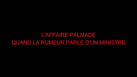 L'AFFAIRE PALMADE - QUAND LA RUMEUR PARLE D'UN MINISTRE