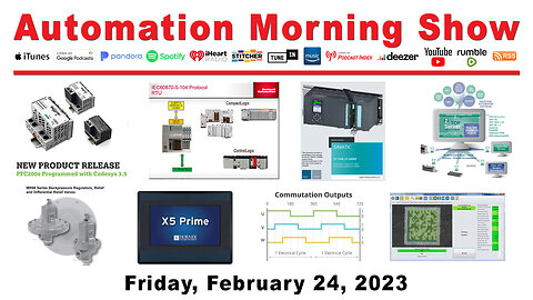 Win10 IoT, Commutation, IEC104, S7-1500, Codesys and more today on the Automation Morning Show