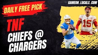 Daily Free Pick: Thursday Night Football Chiefs at Chargers