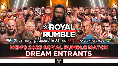 WWE Men's 2025 Royal Rumble Match - Dream Entrants
