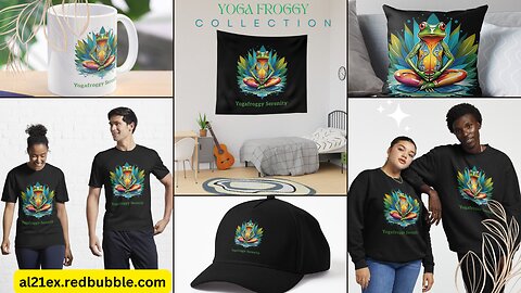 YOGA FROGGY SERENITY T-SHIRT & MERCH COLLECTION BY AL21EX REDBUBBLE SHOP