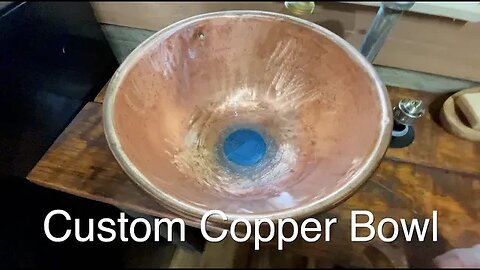 Making a Copper Bowl into a Copper Sink