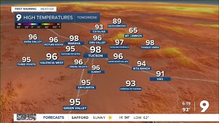 A chance of rain returns next week