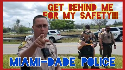 10 COPS Show Up For OPEN CARRY. THREATEN ARREST. @The Armed Fisherman O.G.I. Miami-Dade