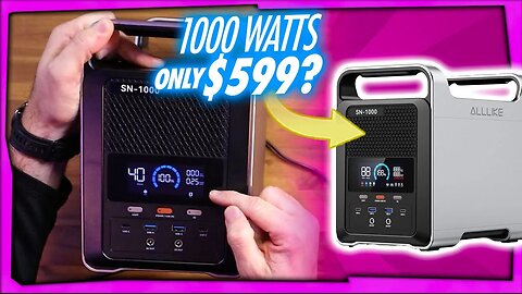 🔥 1000 watt solar generator ⚡️ is $300 OFF right now