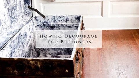 How to Decoupage for Beginners