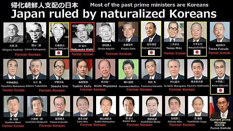 102.Japan ruled by naturalized Koreans