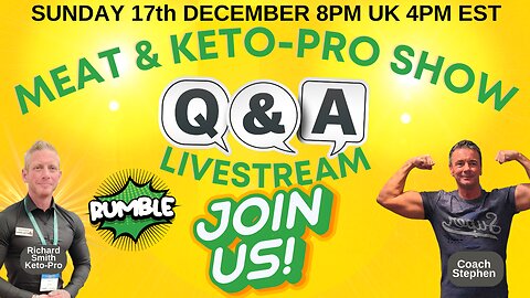 Meat and Keto Pro Show (Live Q&A)