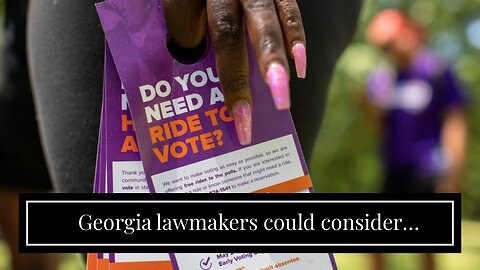 Georgia lawmakers could consider election law changes next session