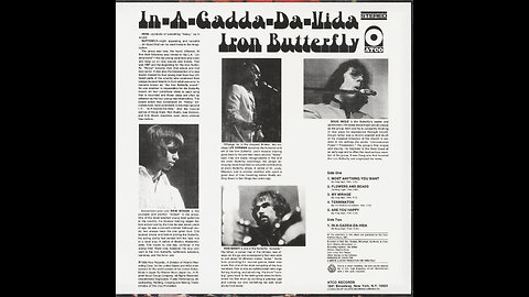 In-A-Gadda-Da-Vida or In the Garden of Eden Recorded Live Rare by Iron Butterfly