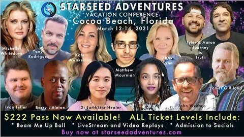 STARSEED ADVENTURES COCOA BEACH FL MARCH 12-14th