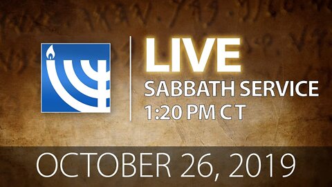 YRM LIVE Sabbath Services, October 26, 2019