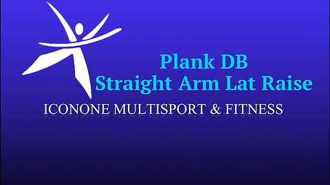 Plank DB Straight Arm Lat Row