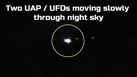 Two UFOs Moving Slowly Through Night Sky 24th Feb 2023 Queensland Australia - UFO UAP Watch
