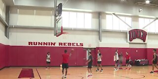 UNLV Runnin' Rebels hold first 2021 season practice