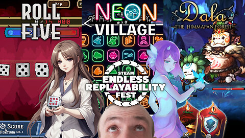 Steam Endless Replayability Fest Fun With Roll Five, Neon Village, & Dala and the Cursed Forest