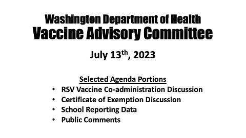 Did A Committee Member Just Contradict the CDC?
