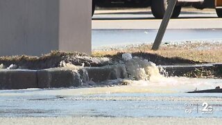 Water main break shuts down Philadelphia Road