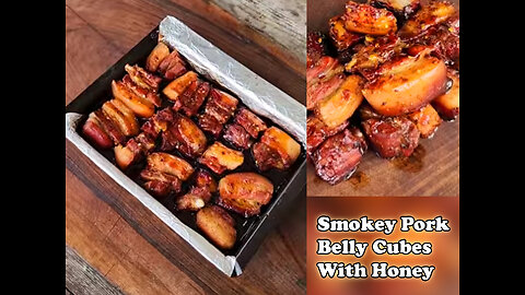 Smokey Pork Belly Cubes With Honey 🥩 Cocking food videos