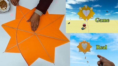 Star Kite Making From Pipacombate Game & Flying Test