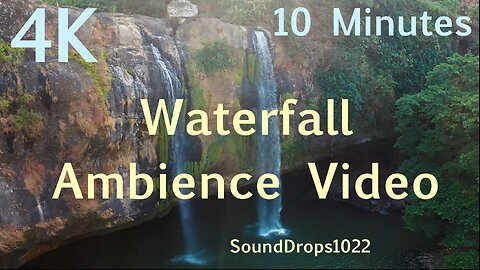 Tranquil Waterfall Meditation | 10-Minute Nature Soundscape