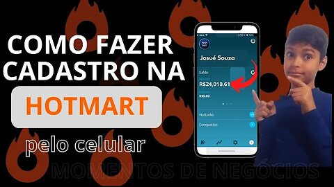 COMO FAZER SEU CADASTRO NA HOTMART PELO CELULAR E SE AFILIAR