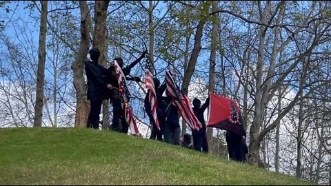 Antifa Burns American Flags For Abortion Rights