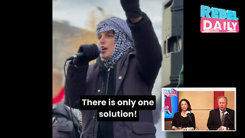 Young boy leads chant at anti-Israel protest: "Long live the intifada!"