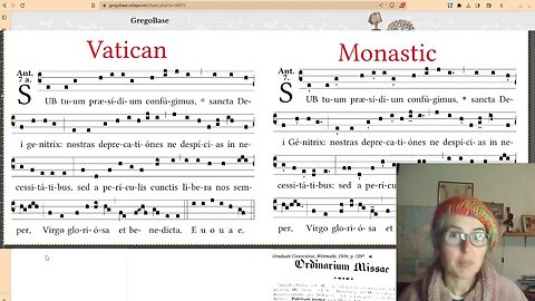 Sub tuum - Vatican vs Monastic (plus Cistercian and Dominican)