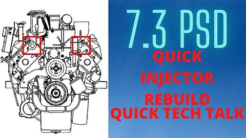 🛻📽️ ....7 3 PSD QUICK TECH THE FAST INJECTOR REBUILD 🟢🟡🔴🟢